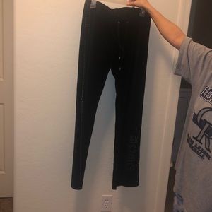 BCBG black sweatsuit size medium jacket, large pants! Crushed velvet. Need small